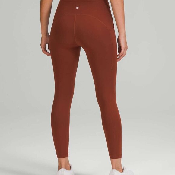 NWT Lululemon Power Thru High-Rise Tight 25" Date Brown Sz 4 - Picture 2 of 9
